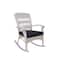 42" Wicker Rocker Chair with Cushion